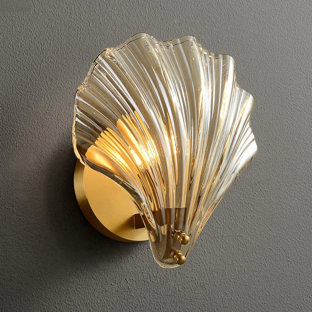 Copper Shell Wall Lamp